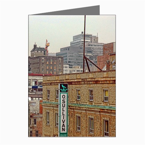 Downtown Montreal Greeting Cards (Pkg of 8) from ArtsNow.com Left