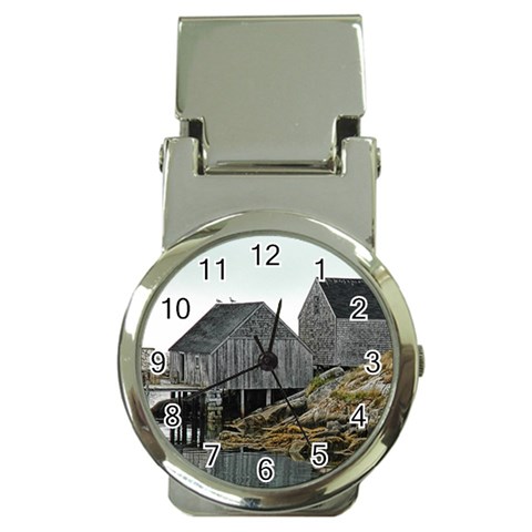 Peggy s Cove Dock Money Clip Watch from ArtsNow.com Front