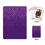 Purple Dot Playing Cards Single Design