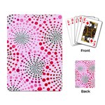 Pink Spiral Playing Cards Single Design