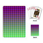 Bright Check Playing Cards Single Design