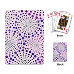 Blue Spiral Playing Cards Single Design