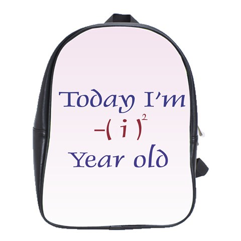 Today I m 1 School Bag (Large) from ArtsNow.com Front