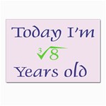 Today I m 2 Postcard 4 x 6  (Pkg of 10)