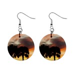 Tropical Vacation 1  Button Earrings