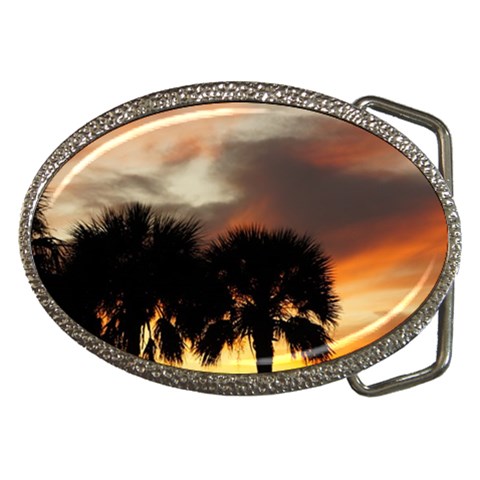 Tropical Vacation Belt Buckle from ArtsNow.com Front