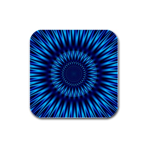 Blue Lagoon Rubber Square Coaster (4 pack) from ArtsNow.com Front