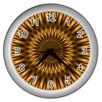 Golden Lagoon Wall Clock (Silver)