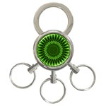 Green Lagoon 3-Ring Key Chain