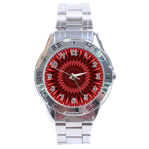 Red Lagoon Stainless Steel Analogue Men’s Watch from ArtsNow.com Front
