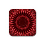 Red Lagoon Rubber Square Coaster (4 pack)