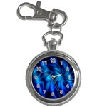 Blue Swirl Key Chain Watch