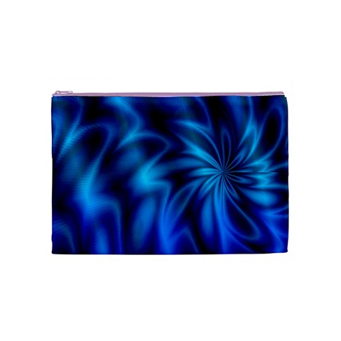 Blue Swirl Cosmetic Bag (Medium) from ArtsNow.com Front