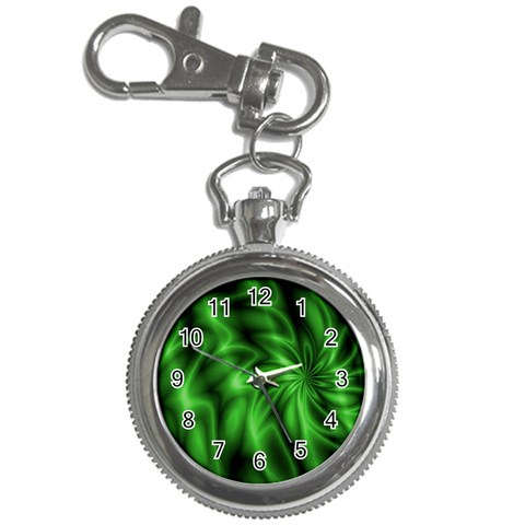 Green Swirl Key Chain Watch from ArtsNow.com Front