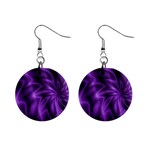 Lilac Swirl 1  Button Earrings