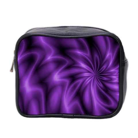 Lilac Swirl Mini Toiletries Bag (Two Sides) from ArtsNow.com Front