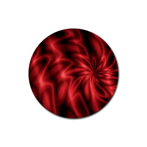 Red Swirl Rubber Round Coaster (4 pack) from ArtsNow.com Front