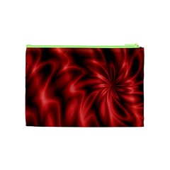 Red Swirl Cosmetic Bag (Medium) from ArtsNow.com Back