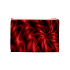 Red Swirl Cosmetic Bag (Medium) from ArtsNow.com Back
