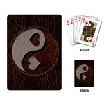 Leather-Look Yin Yang Playing Cards Single Design