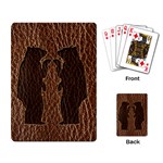 Leather-Look Black Bears Playing Cards Single Design