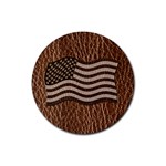 Leather-Look USA Rubber Round Coaster (4 pack)