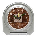 Leather-Look Canada Travel Alarm Clock