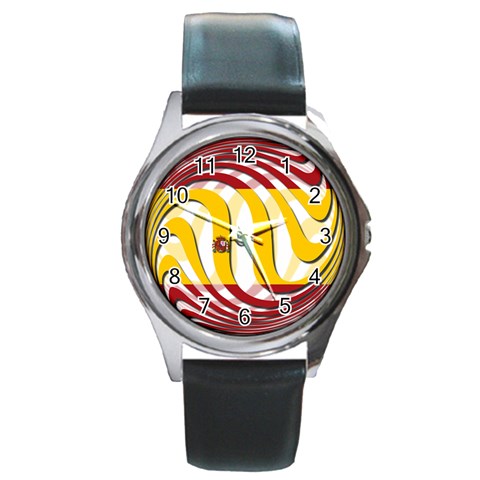 Spain Light Round Metal Watch from ArtsNow.com Front