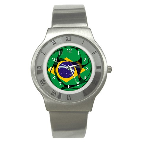 Brazil Stainless Steel Watch from ArtsNow.com Front