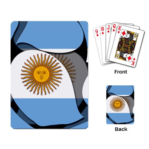 Argentina Playing Cards Single Design from ArtsNow.com Back