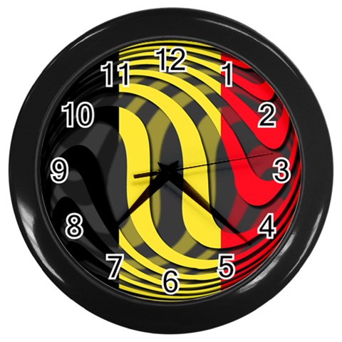 Belgium Wall Clock (Black) from ArtsNow.com Front