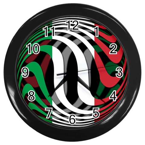 Italy Wall Clock (Black) from ArtsNow.com Front