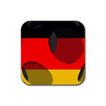 Germany Rubber Square Coaster (4 pack)