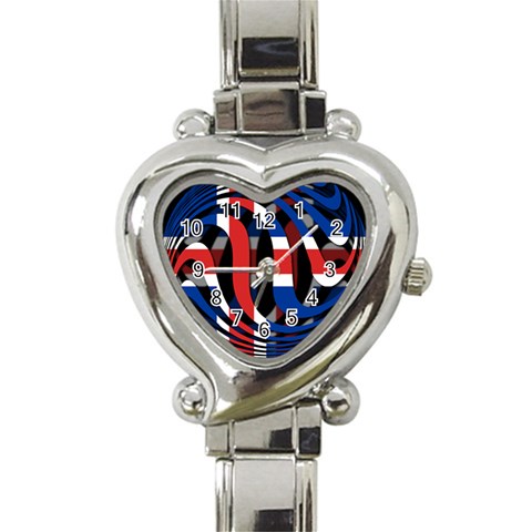 Iceland Heart Italian Charm Watch from ArtsNow.com Front