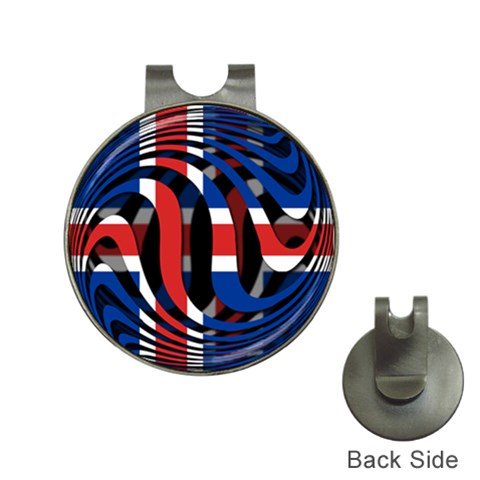 Iceland Golf Ball Marker Hat Clip from ArtsNow.com Front