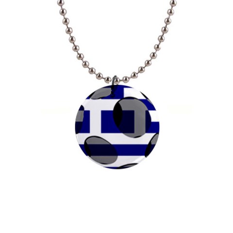 Greece 1  Button Necklace from ArtsNow.com Front