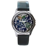 Earth Round Metal Watch