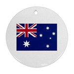 Aust Flag Ornament (Round)