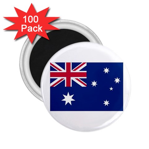 Aust Flag 2.25  Magnet (100 pack)  from ArtsNow.com Front