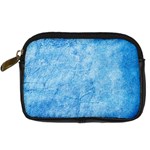 Grunge Blue Soft Leather Texture Digital Camera Leather Case