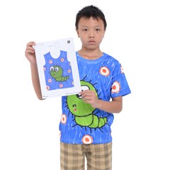 Kids  T-Shirt A4 Paper Drawing