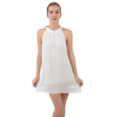 Halter Tie Back Chiffon Dress