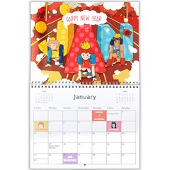 Wall Calendar 11  x 8.5  (12-Months)