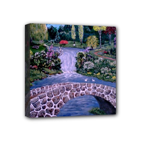 My Garden By Ave Hurley Ah 001 163 Original 1 45mg Mini Canvas 4  x 4  (Stretched) from ArtsNow.com