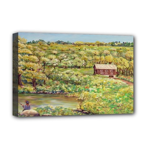 Tenant House In Summer  by Ave Hurley Deluxe Canvas 18  x 12  (Stretched) from ArtsNow.com