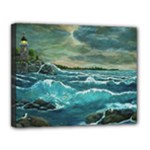 Hobson s  Lighthouse 2 - Ave Hurley -  Canvas 14  x 11  (Stretched)