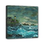 Sailing At Hobson s Lighthouse 2 By Ave Hurley Mini Canvas 6  x 6  (Stretched)
