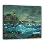 Sailing at Hobson s Lighthouse by Ave Hurley -  Canvas 24  x 20  (Stretched)