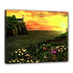 Eddies Sunset by Ave Cosgriff Hurley Canvas 20  x 16  (Stretched)