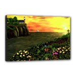 Eddies Sunset by Ave Cosgriff Hurley Canvas 18  x 12  (Stretched)